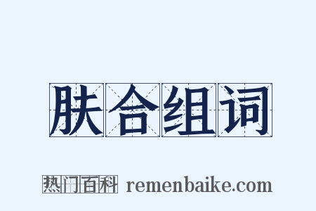 肤合组词是什么意思的图片